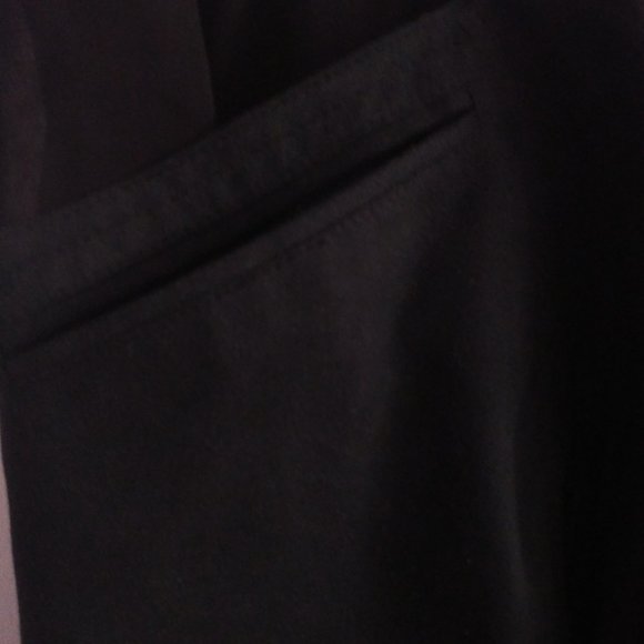 Black Skirt with Two Leatherette Pockets - Picture 6 of 8